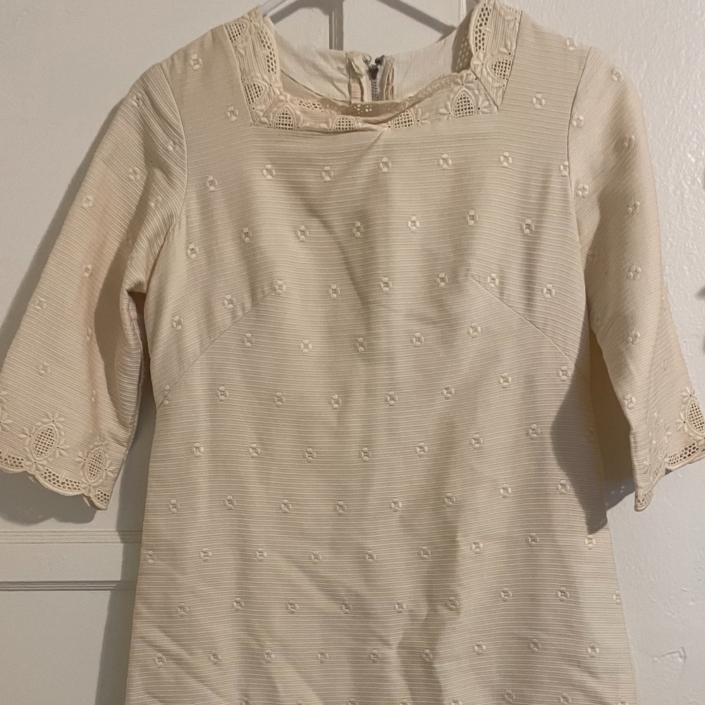 Vintage 60s Ivory Dress